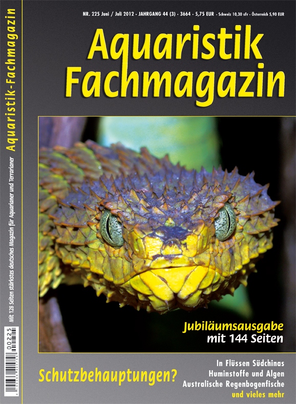 Aquaristik Fachmagazin 225 Juni/Juli 2012