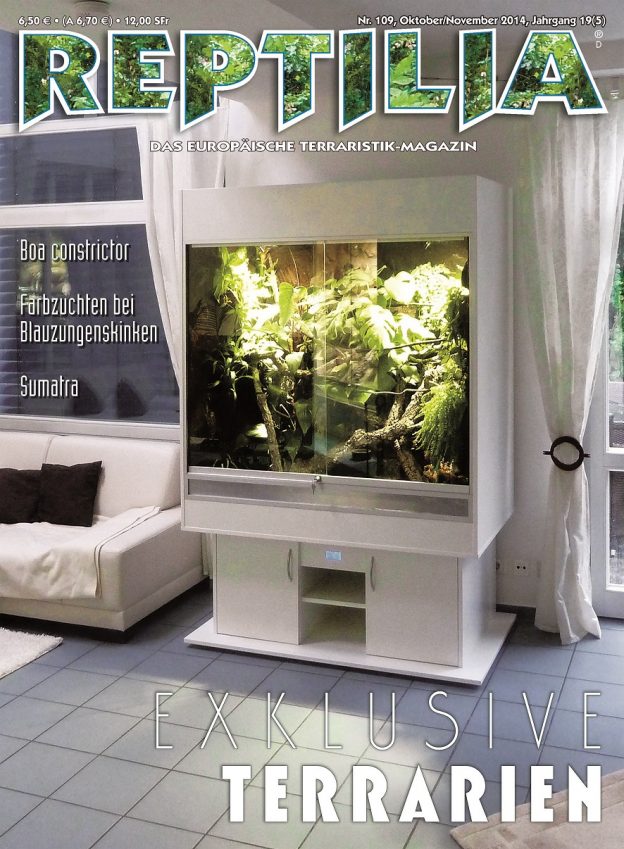 Reptilia 109 – Exklusive Terrarien Oktober / November 2014