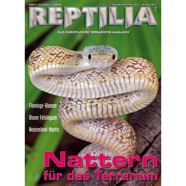 reptilia 115 nattern fuer das terrarium oktober november 2015