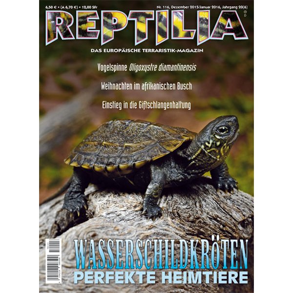 reptilia 116 wasserschildkroeten dezember 2015 januar 2016